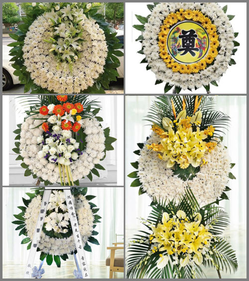 安徽安庆市望江县高士镇花园村花圈速递